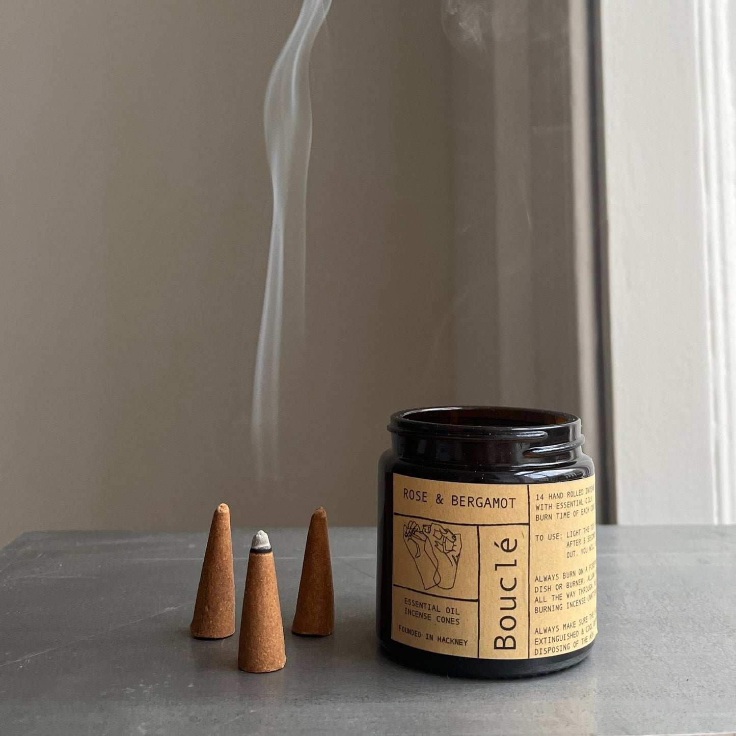 Rose & Bergamot Incense Cones