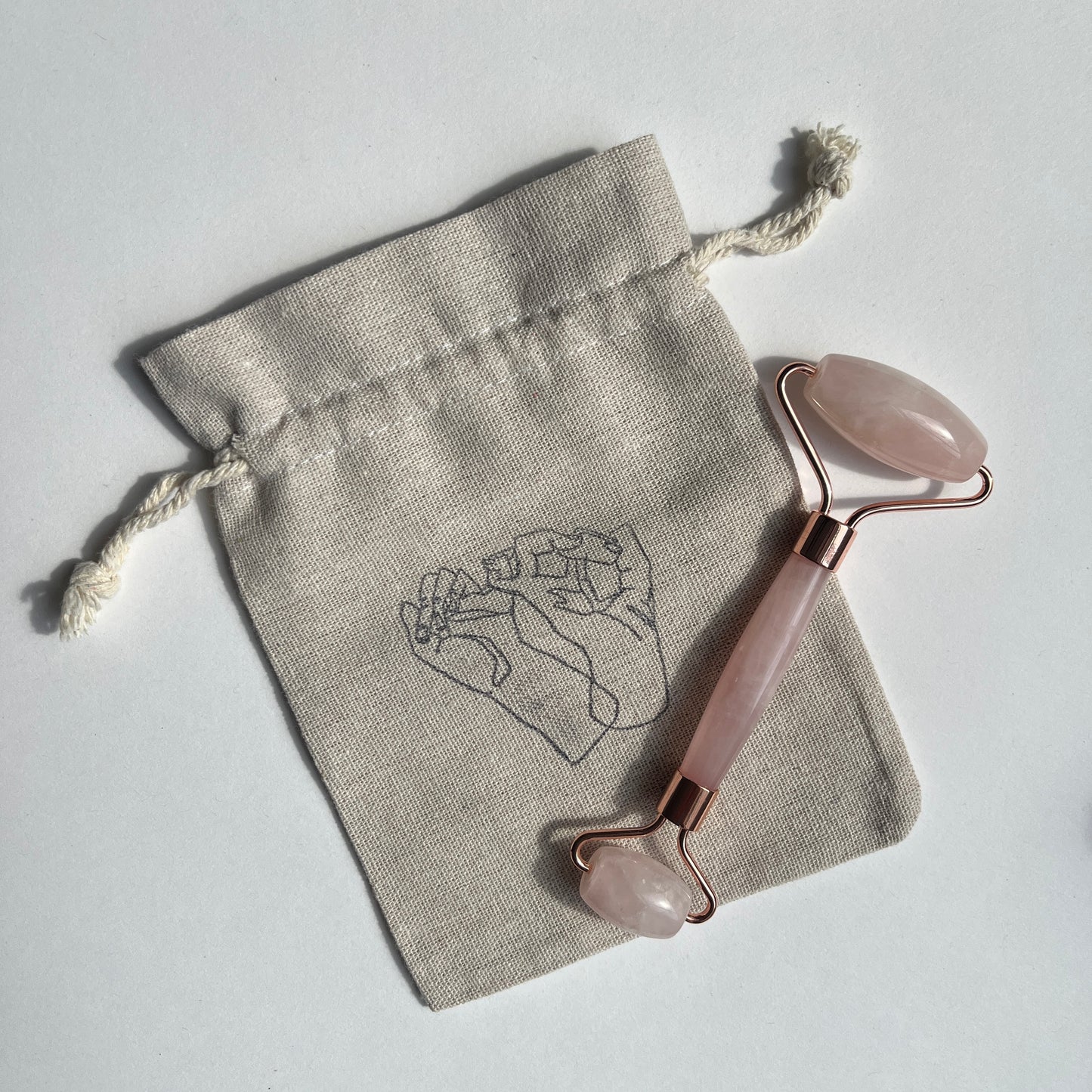 Rose Quartz Crystal Facial Roller