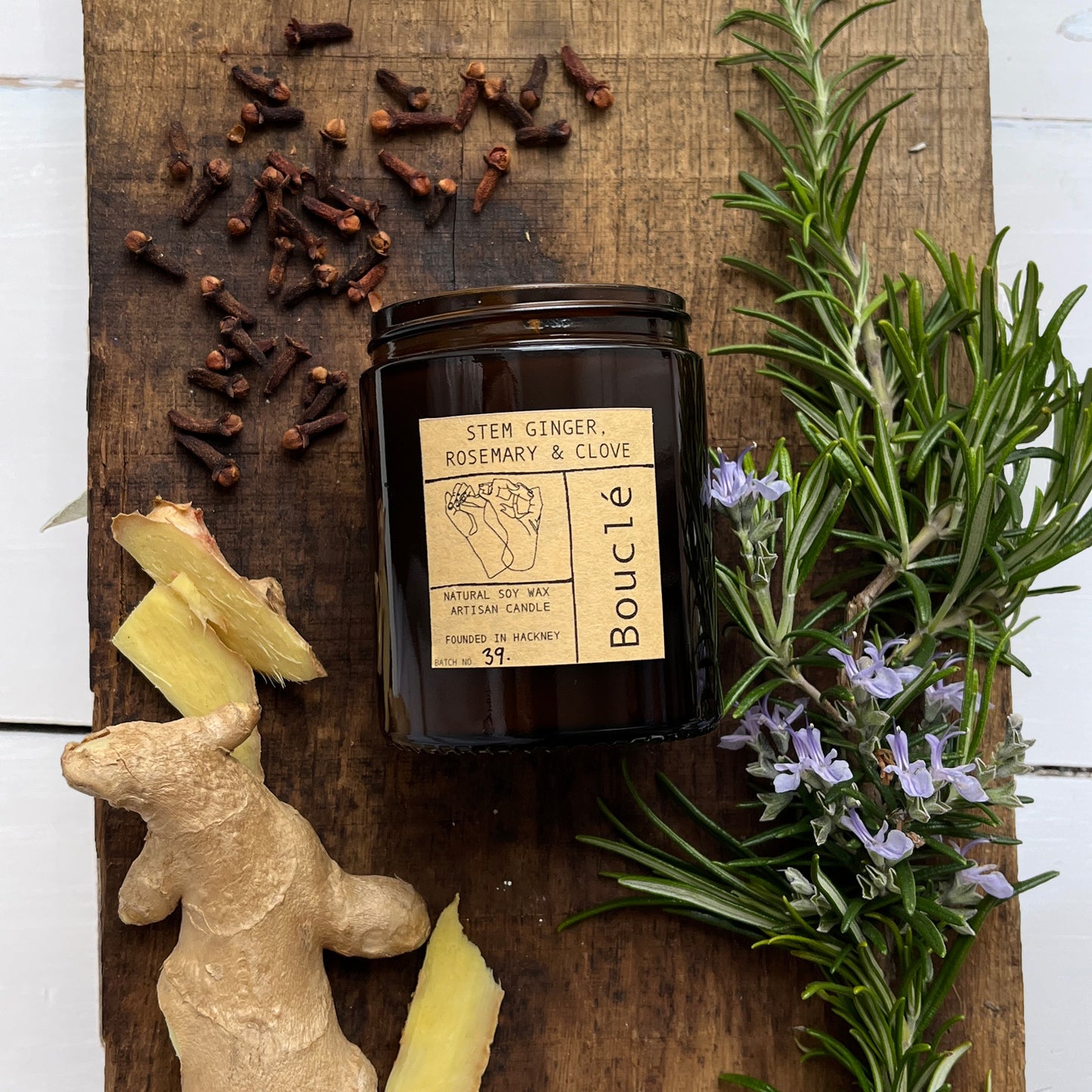 Stem Ginger, Rosemary & Clove Winter Candle